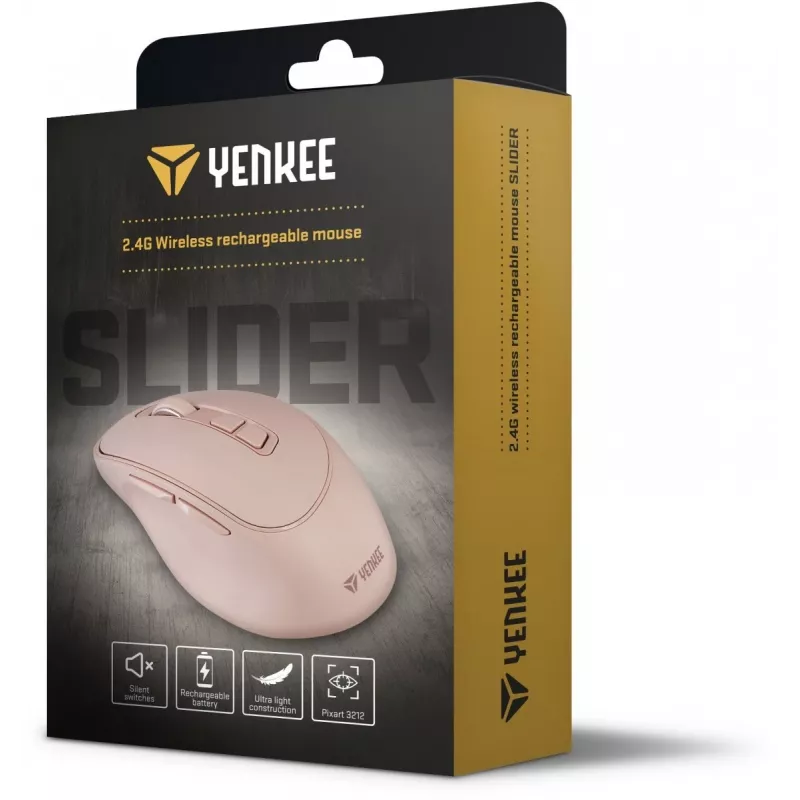 Wireless mouse YENKEE YMS 2080PK SLIDER 2.4GHz