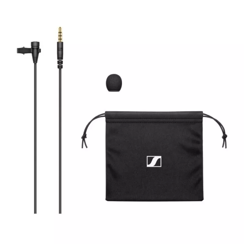 Lavalier microphone Sennheiser XS LAV MOBILE, clip-on condenser, omnidirectional, 2 m cable, 3.5 mm, 50–18000 Hz, 19 g, black