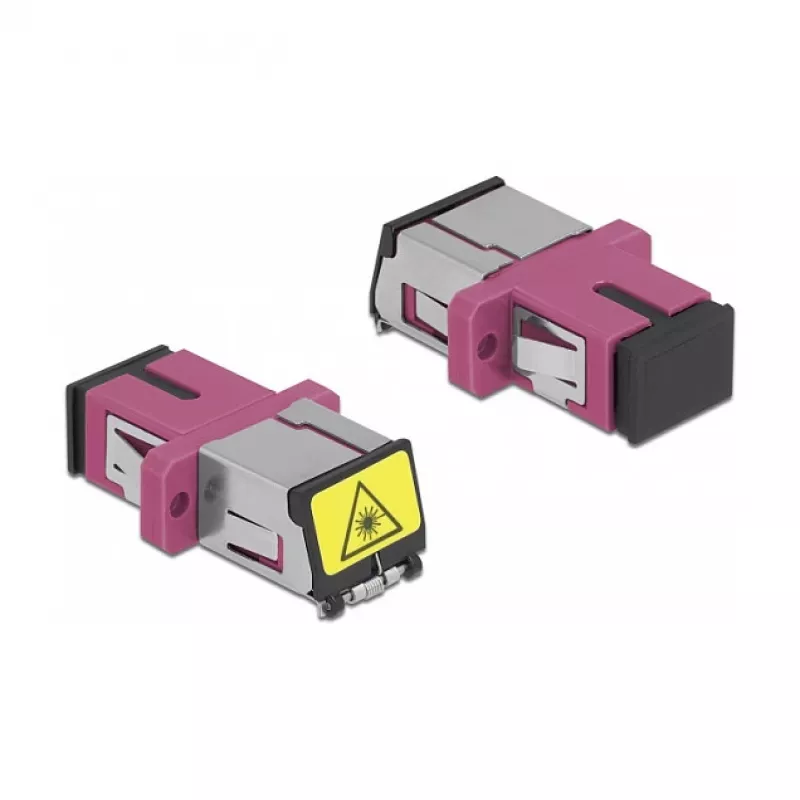 Optical Fiber Coupler DeLOCK 86891 SC Simplex Female to SC Simplex Female Multi-mode Violet