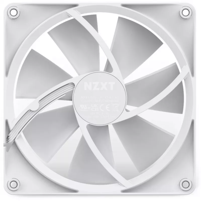 NZXT F140 RGB 140mm White Single Fan