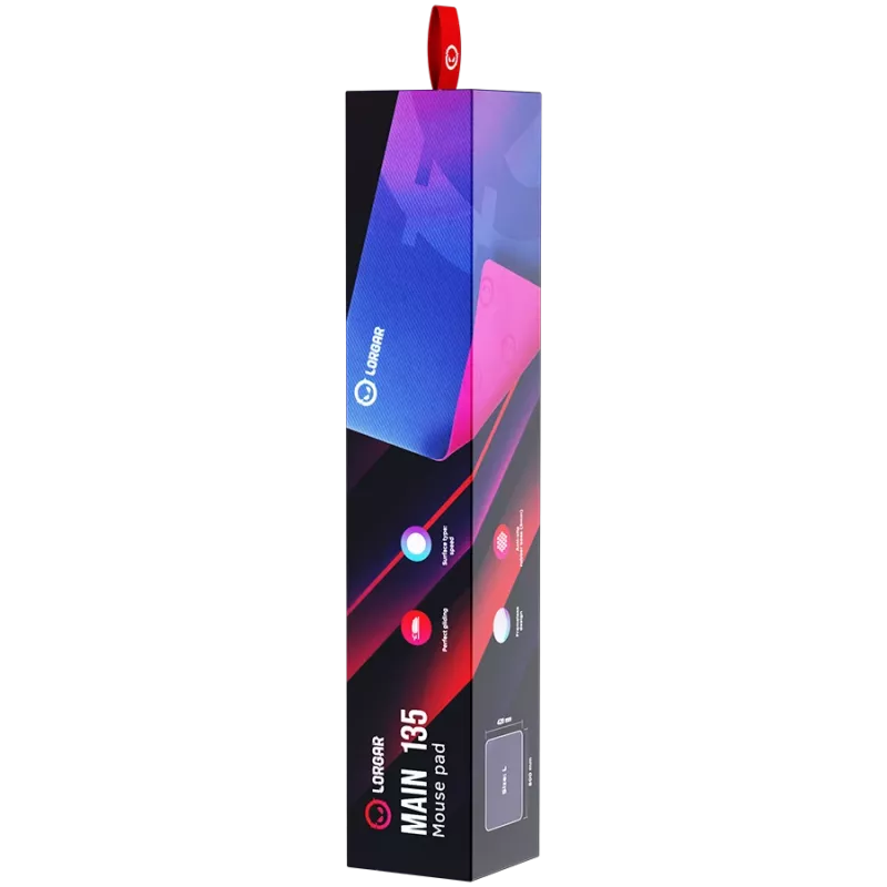 Gaming mouse pad Lorgar Main 135 Blue Purple 500x420 mm