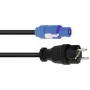 Power cable PSSO POWERCON 5m H07RN-F 3G1.5 – mains lead with PowerCON connector, 5 m length, H07RN-F rubber, 3×1.5 mm²