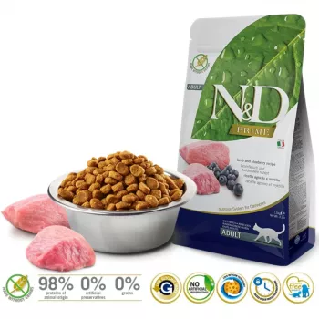 FARMINA N&D Prime Lamb & Blueberry - dry cat food - 1.5kg