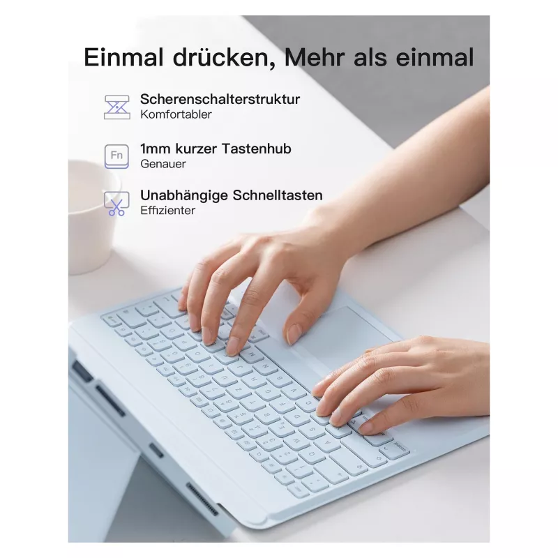 Keyboard Inateck KB04118_BLUE for iPad Air 6 Pro 12 13