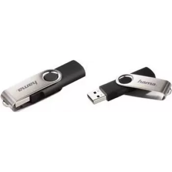 Hama Rotate USB flash drive 64 GB USB Type-A 2.0 Black, Silver