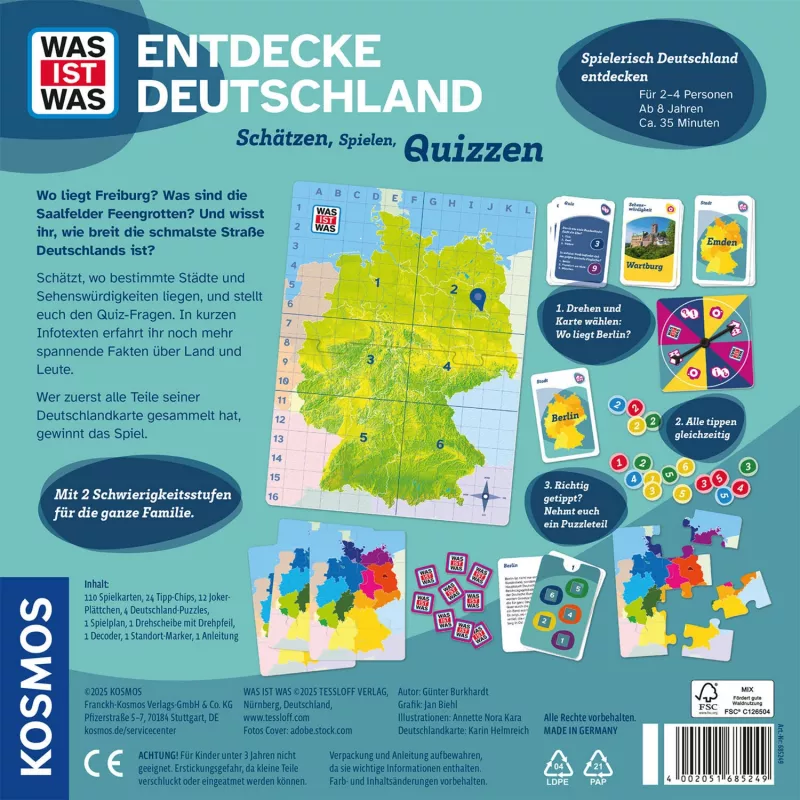 WAS IST WAS - Entdecke Germany, Board Game