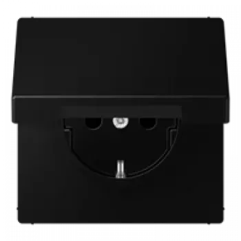 JUNG LS 1520 BFKL SWM Socket Outlet Type F Black (LS1520BFKLSWM)