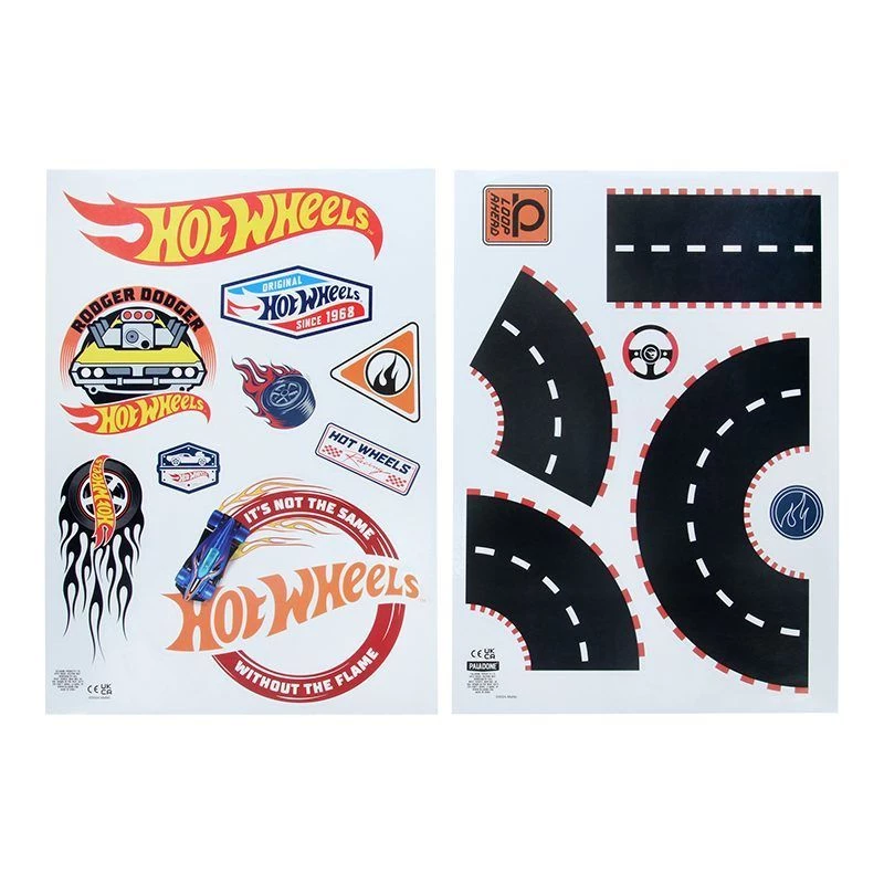 Wall decals Paladone Hot Wheels Personalisation PP13745HW — decorative self-adhesive stickers for kids' rooms