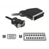 Video cable adapter DeLOCK 65028 SCART (21-pin) to VGA (D-Sub) 2 m