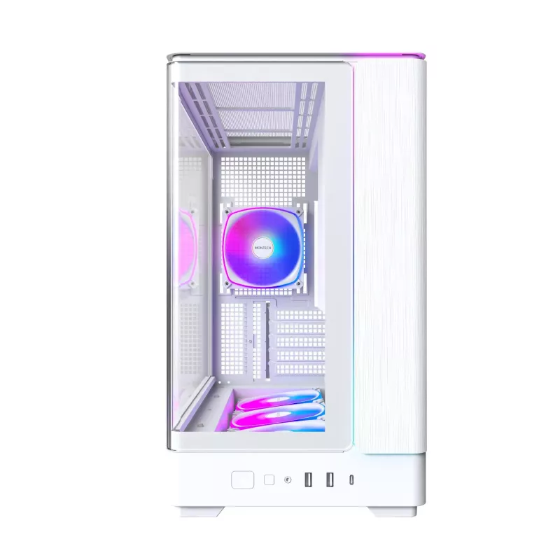 PC Case Montech KING 15 PRO White — Micro ATX / Mini-ITX, Midi Tower