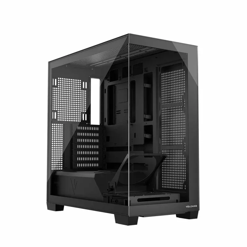 PC case MODECOM Volcano Stellar NF ATX midi tower, tempered glass, black, supports ATX/micro ATX, GPU up to 420mm, CPU cooler 175mm
