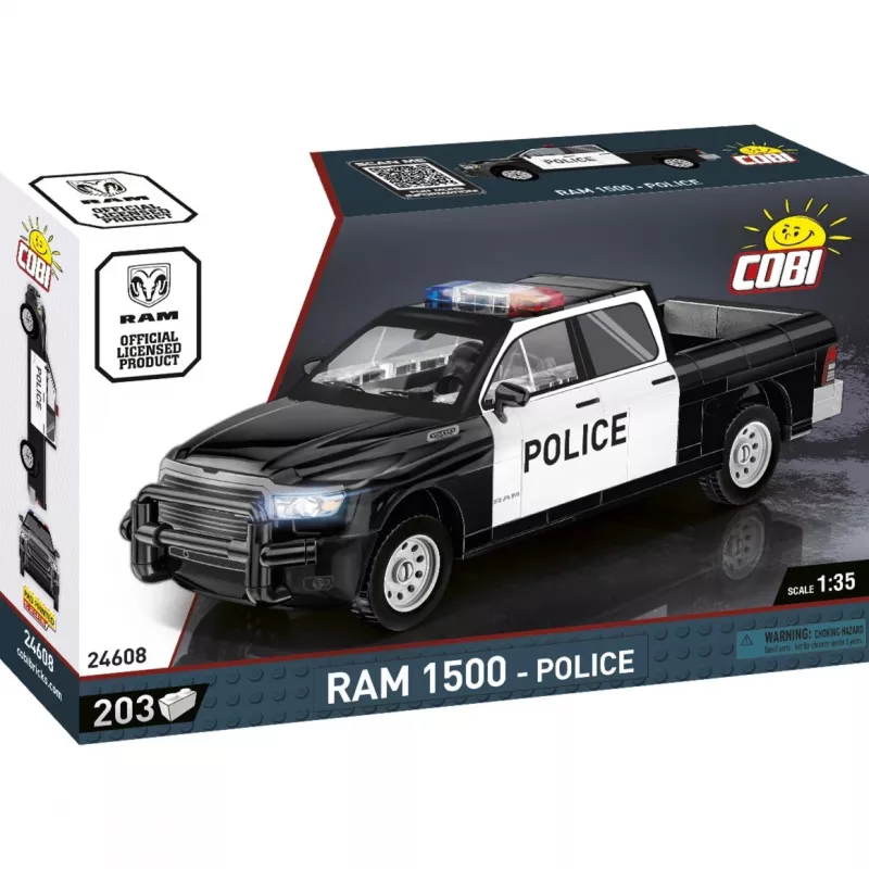 Construction toy Cobi RAM 1500 Police 24608 2-in-1 model, brick set, convertible build