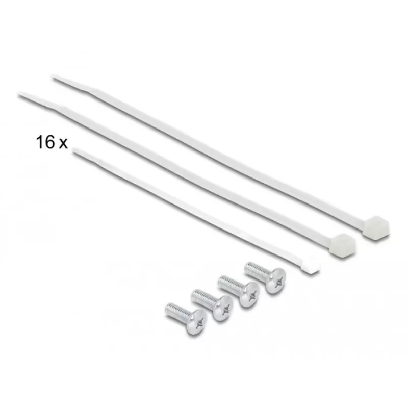 DeLOCK 66876 patch panel 1U Cat6a Black Metal