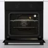 Gorenje Oven | BO6615E01B | 60 L | Electric | EnamelClean | Push pull buttons | Height 59.5 cm | Width 59.5 cm | Black