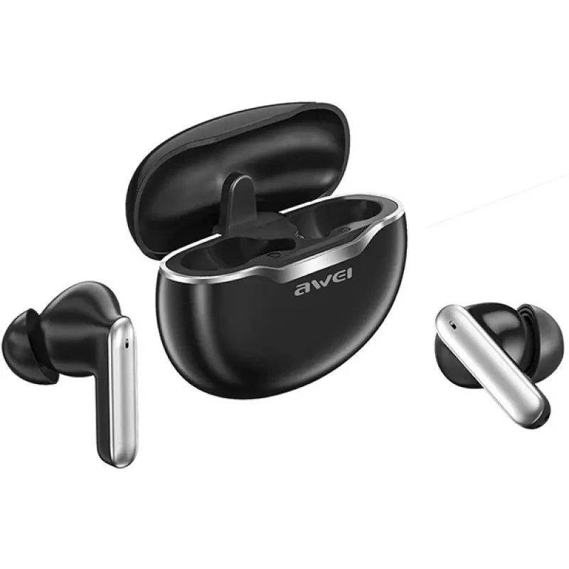 Awei Headphones Bluetooth 5.3 T50 Tws Charging Case /Black