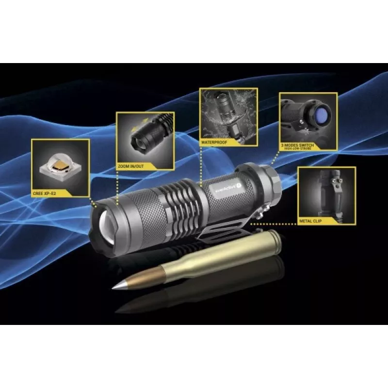 LED handheld flashlight everActive FL-180 Bullet with CREE XP-E2 LED