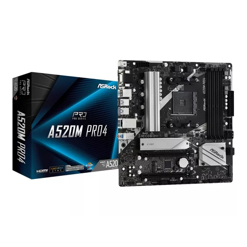 Motherboard ASRock A520M PRO4 Socket AM4 micro ATX