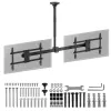 Ceiling mount MACLEAN MC-111 B for two TVs, max load 2×40 kg, max VESA 600×400
