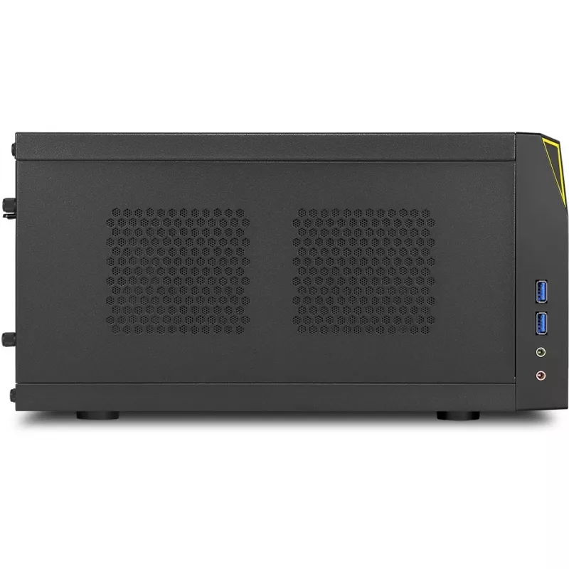 PC Case Sharkoon SHARK ZONE C10 Mini-ITX Black, Yellow