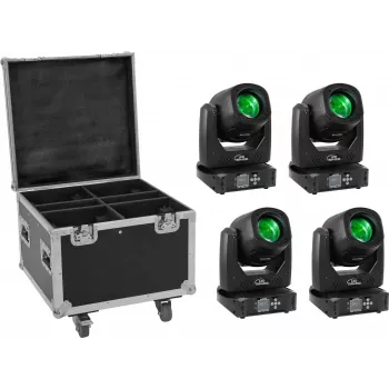 LED lighting set EUROLITE TMH-B90 4x with transport case and wheels