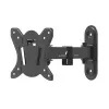 Maclean MC-416 TV Monitor Wall Mount 13-32 30kg Tilt Rotate max. VESA 100x100 Black Powder Coating LED OLED LCD Universal Bracket Holder