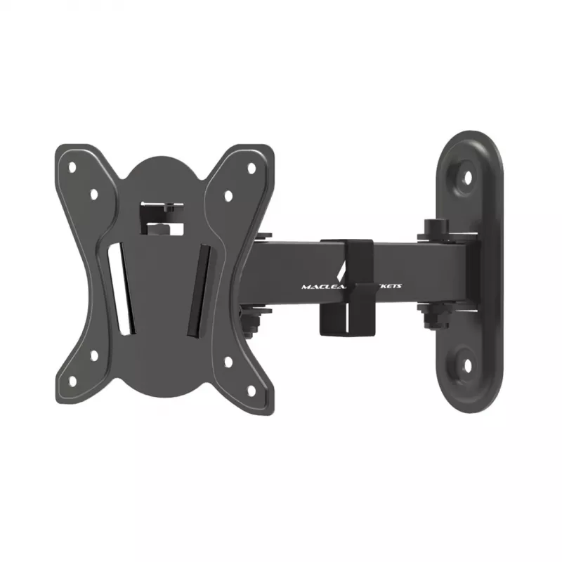 Maclean MC-416 TV Monitor Wall Mount 13-32 30kg Tilt Rotate max. VESA 100x100 Black Powder Coating LED OLED LCD Universal Bracket Holder