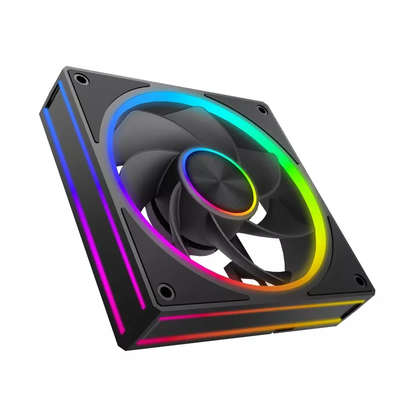 Case fan MODECOM VOLCANO LOOP 120 ARGB Reverse Fan Black 120 mm PWM 400–1400 RPM ARGB header