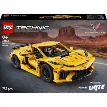 LEGO Technic Corvette Stingray 42205 2-in-1 convertible and coupe model, 732 pieces, 80×270×140 mm