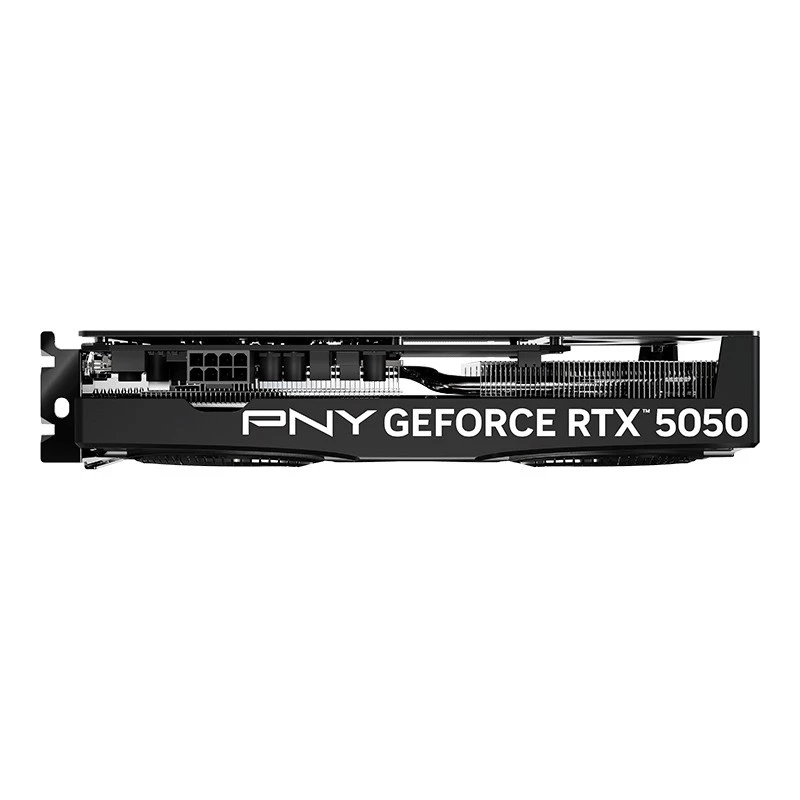 Graphics card PNY GeForce RTX 5050 — 8 GB GDDR6, 2317 MHz, 128-bit, PCIe x8 5.0, dual-fan cooling