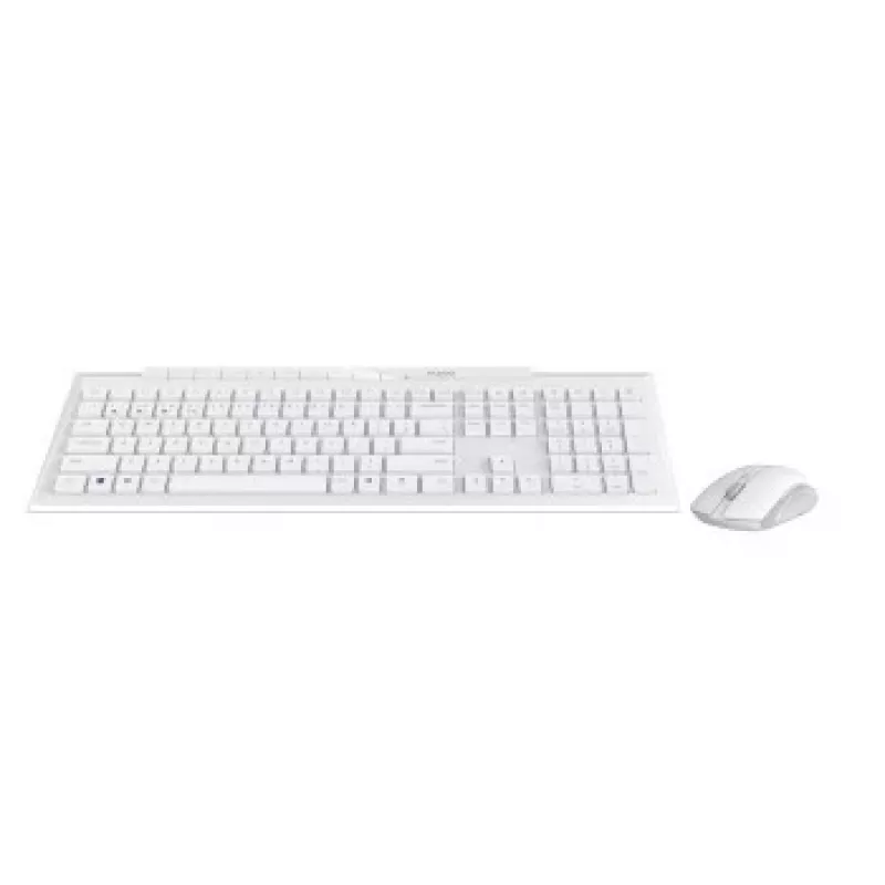 Rapoo 8210M Multi-Mode Wireless Keyboard and Mouse Set, White