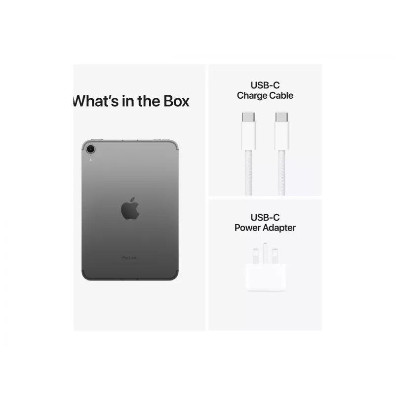 Apple iPad mini 5G TD-LTE & FDD-LTE 256 GB 21.1 cm (8.3) Wi-Fi 6E (802.11ax) iPadOS 18 Grey