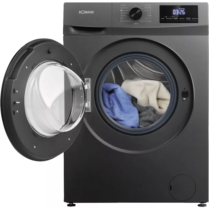 Front-load washing machine BOMANN WA 7175 — 7 kg, 1400 RPM, Titanium