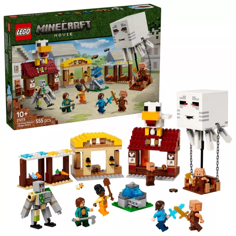 LEGO MINECRAFT 21273 The Ghast Balloon Village Attack