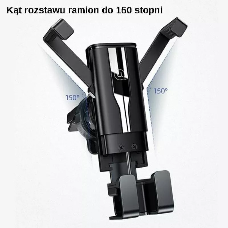 USAMS Car Phone Holder 4.7-7 Inches Universal Phone Stand in Car Gravity Smartphone Holder Air Vent Clip Mount GPS Support for iPhone Xiaomi Samsung
