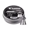 Gun pellets RANGER PRORO 5.5 mm, diabolo shape, silver, 250 pcs, aluminium dispenser