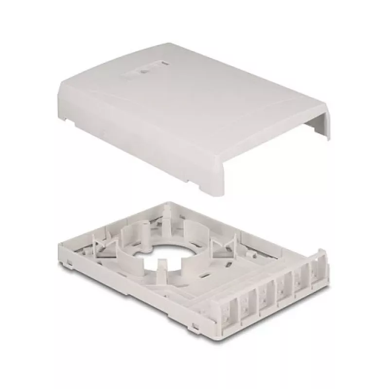 DeLOCK 67054 Keystone surface-mounted box, 6-port, white