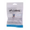Keystone module LANBERG KSU6-1090, Cat6 U/UTP flat, RJ-45 male to LSA female, AWG 22/26, 14.5×16.1 mm, white