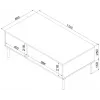 TRESSE bench/table 110x60x40 cashmere matt