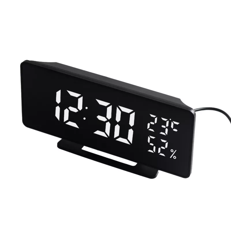 Digital LED alarm clock GreenBlue GB395 with temperature display