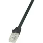 LogiLink CP1083U RJ45 network cable, patch cable CAT 5e U/UTP 7.50 m black with snap-in protection 1