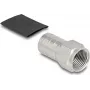 F crimp connector DELOCK 91779 for RG-6 cable with heat-shrink sleeve