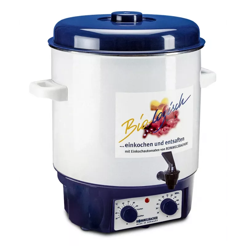 mulled wine- and preserving cooker KA 1804 (White/Blue, 1.800 Watt, 27 L)