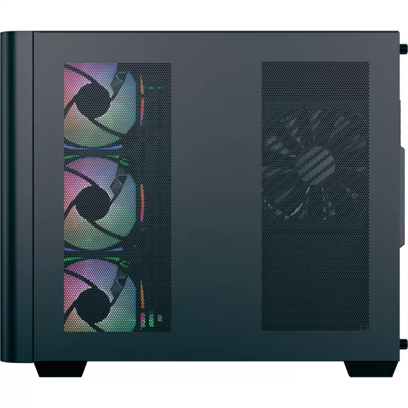 Tower PC Case AEROCOOL P500C EVO-G-BK-v1 with 2 Tempered Glass Panels, Black