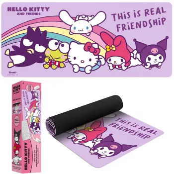 Mouse pad Kids Euroswan 80×30 cm Hello Kitty, large desk mat for mouse and keyboard