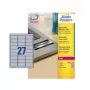 Avery Durable Heavy Duty L6011 - Polyester - permanent adhesive - Silver - 63,5 x 29,6 mm 2700 label(s) (100 Sheets x 27) Labels (L6011-100)