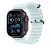 Apple 49mm Ice Blue Ocean Band - Black Titanium Finish