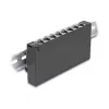 Patch panel DELOCK Mini Desktop RJ45 8-port Cat.6A shielded black for table, wall or DIN rail
