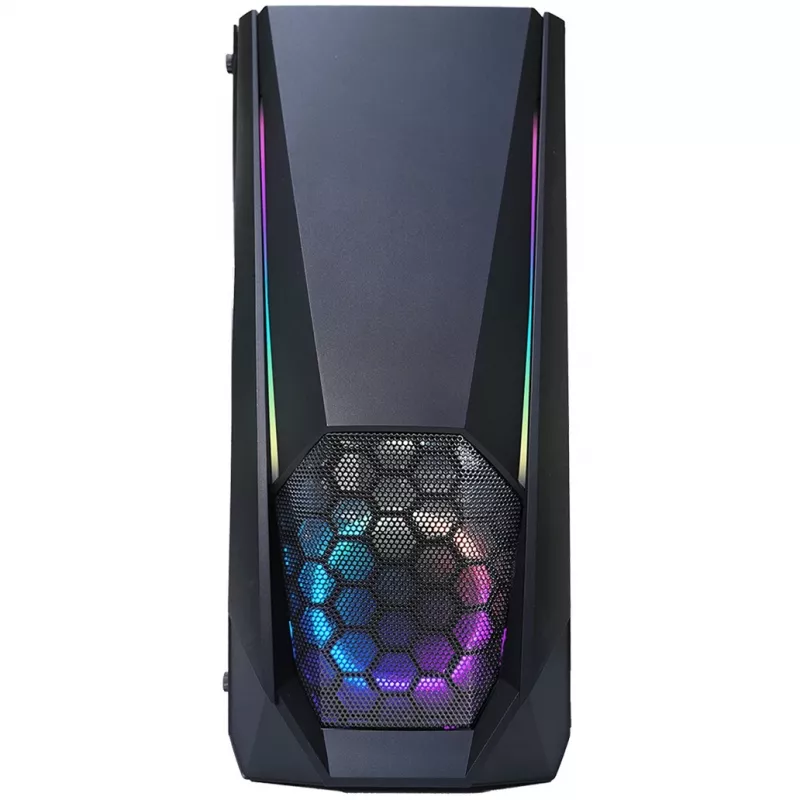 Xilence Xilent Blast X505.ARGB Gaming PC Enclosure, RGB ATX Midi Tower, black (XG141)