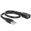 USB Cable DeLOCK 35cm USB 2.0 83498 Black