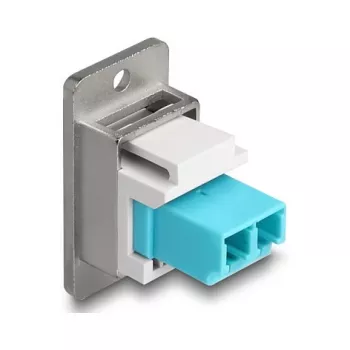 DeLOCK keystone module 90888 Flat Aqua Silver White LC